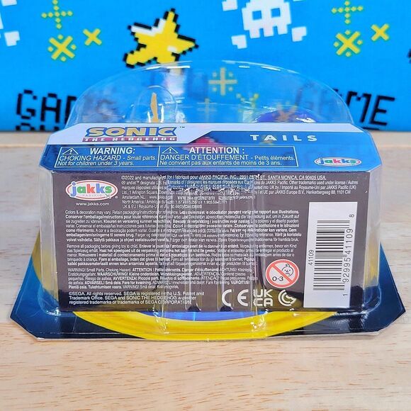 Jakks Pacific Sonic the Hedgehog 2.5" TAILS with Chaos Emerald Collectible - Picture 7 of 11